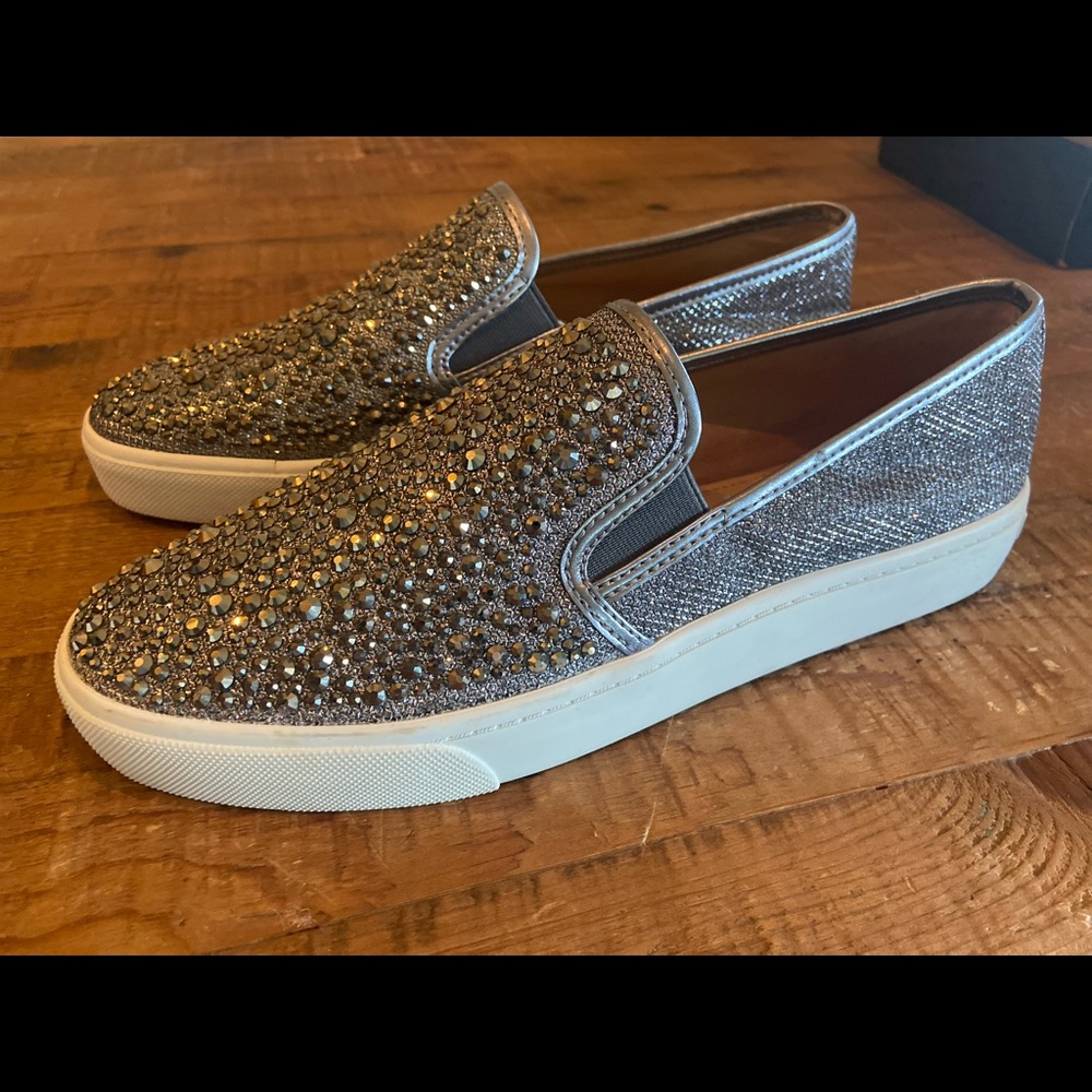 Rhinestone slip on sneakers by INC